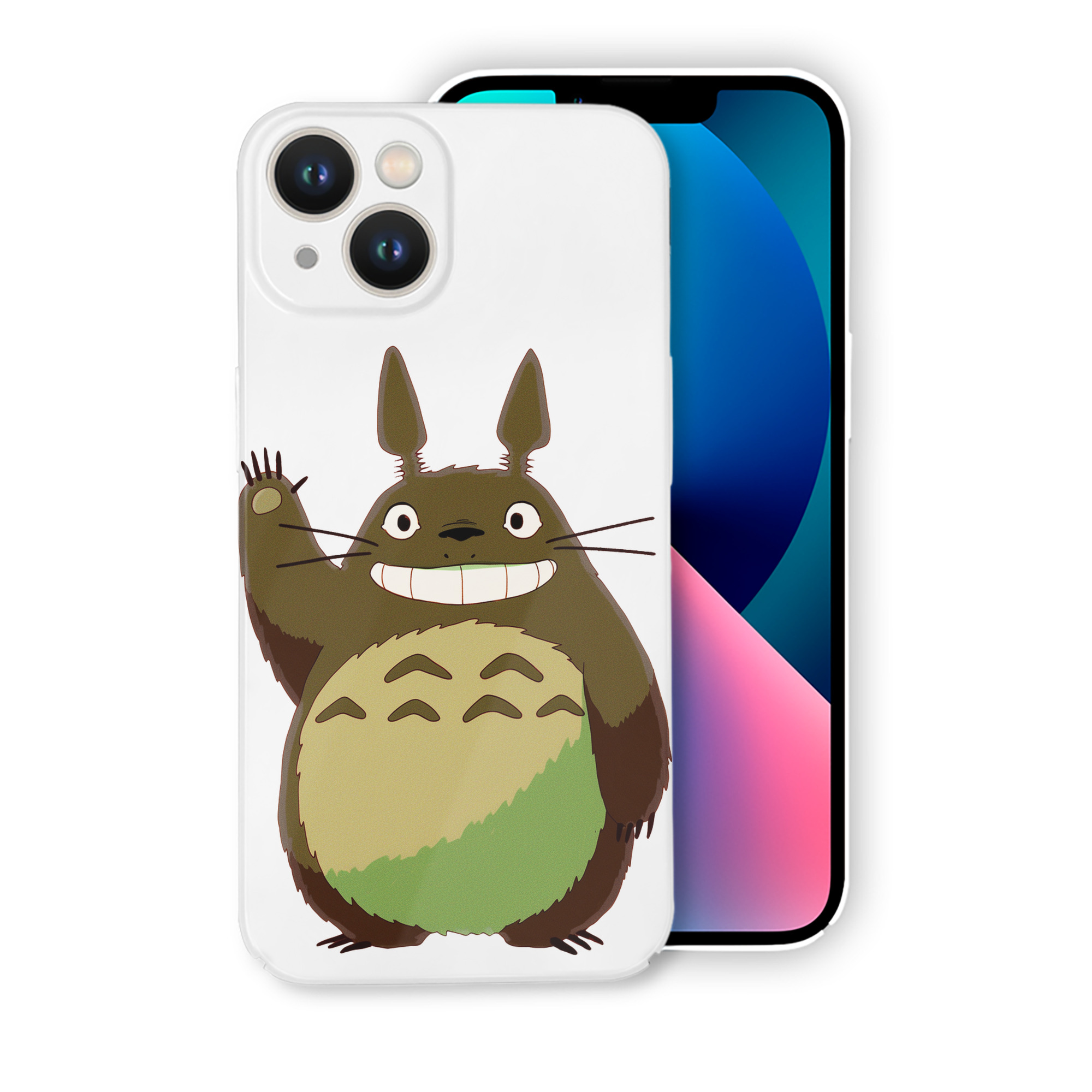 （画像用） となりのトトロ 草壁メイ 草壁サツキ My Neighbor Totoro Satsuki Kusakabe Mei Kusakabe 【iPhone 14シリーズ対応】ハードケース